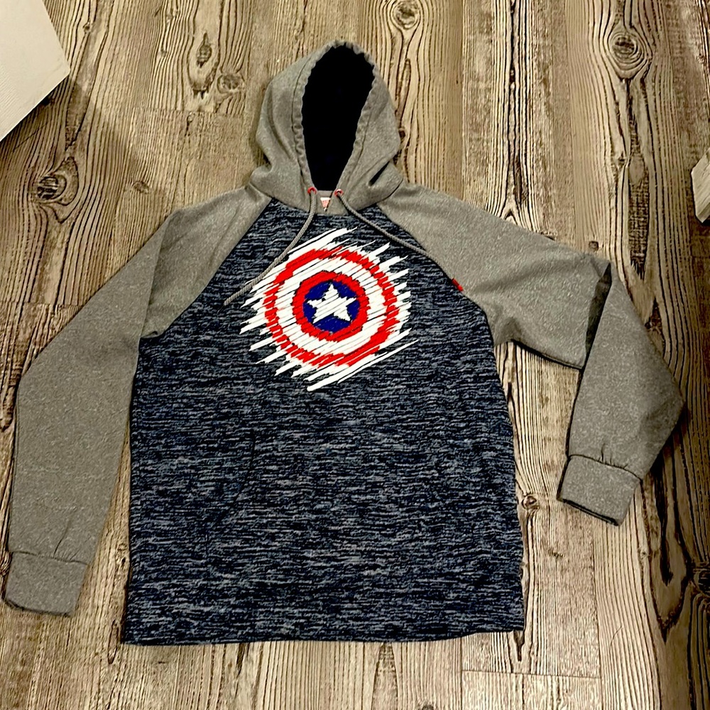 Marvel Captain America Men’s Hoodie ❤️🤍💙⭐️🇺🇸